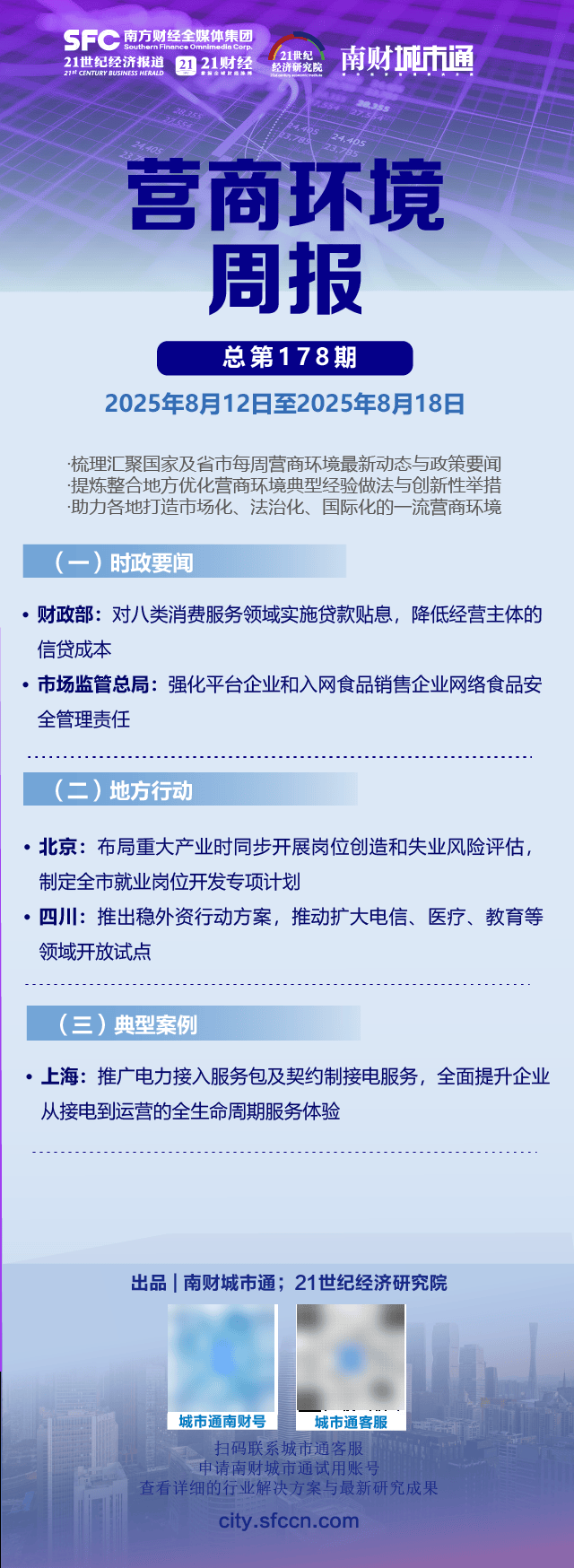 对八类消费服务领域实施贷款贴息|营商环境周报